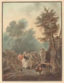 Foire de Village, 1788. Creator: Charles-Melchior Descourtis