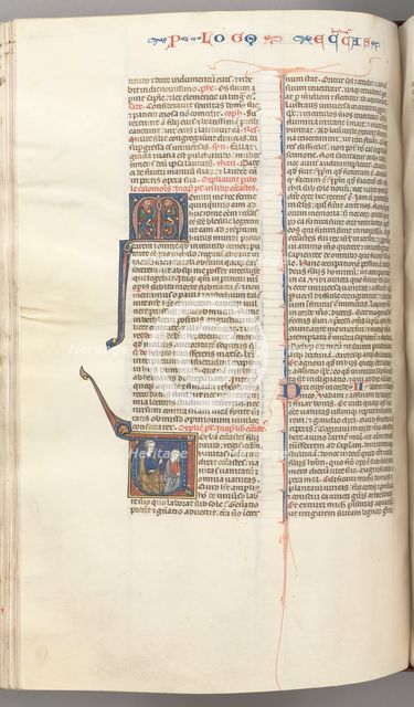 Fol. 247v, Ecclesiastes, historiated initial V, Solomon teaching, c. 1275-1300. Creator: Unknown.