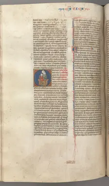 Fol. 249v, Song of Songs, historiated initial O, theVirgin and Child, c. 1275-1300. Creator: Unknown