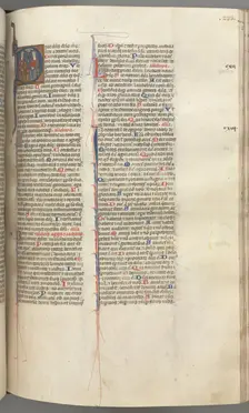 Fol. 233r, Psalm 109, historiated initial D, God the Father and Son..., c. 1275-1300. Creator: Unknown