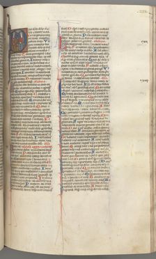 Fol. 233r, Psalm 109, historiated initial D, God the Father and Son..., c. 1275-1300. Creator: Unknown