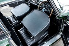 Folded down front seats of a 1961 Aston Martin DB4 GT previously owned by Donald Campbell. Creator: Unknown