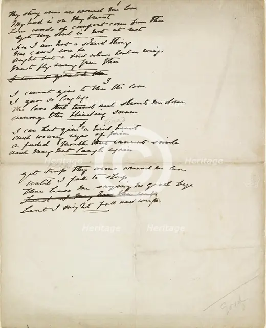 Folder of poetry, mid 19th century. Artist: Elizabeth Siddal.