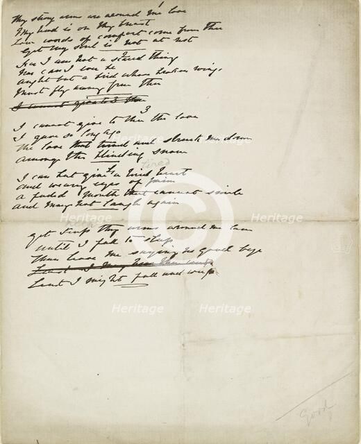 Folder of poetry, mid 19th century. Artist: Elizabeth Siddal.