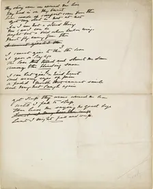 Folder of poetry, mid 19th century. Artist: Elizabeth Siddal