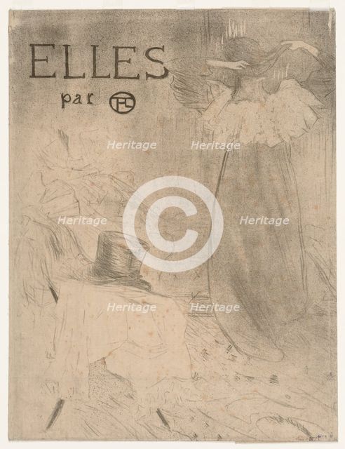 Folder for Frontispiece of Elles, 1896. Creator: Henri de Toulouse-Lautrec (French, 1864-1901).