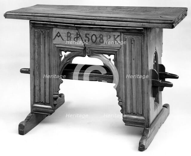 Folding Table, French, 1508. Creator: Unknown.