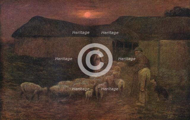 'Folding Time', c1900, (1918). Artist: Edward Stott.