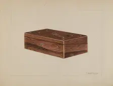 Folding Desk, c. 1937. Creator: Thomas Holloway