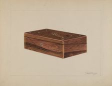 Folding Desk, c. 1937. Creator: Thomas Holloway