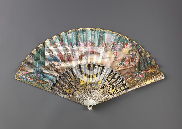 Folding fan, 1760s. Creator: Unknown.