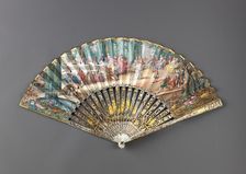 Folding fan, 1760s. Creator: Unknown