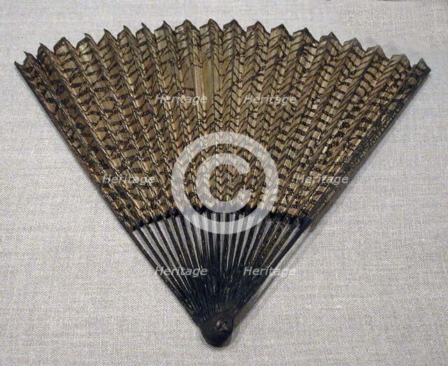 Folding Fan with Fishing Net Decoration, late 16th-early 17th century. Creator: Unknown.