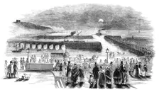 Folkestone: Arrival of the Indian Mail - Express Omnibus proceeding to receive it, 1844. Creator: Unknown