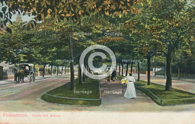 'Folkestone. Castle Hill Avenue', late 19th-early 20th century. Artist: Unknown.