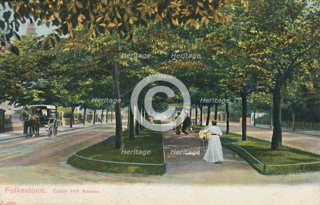 'Folkestone. Castle Hill Avenue', late 19th-early 20th century. Artist: Unknown.