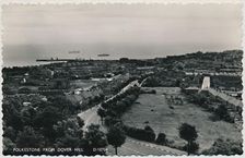 Folkestone from Dover Hill late 19th-early 20th century