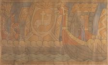 Folklore Drawing, 1895-1898. Creator: Munthe, Gerhard (1849-1929)