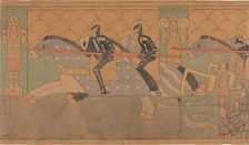 Folklore Drawing, 1895-1898. Creator: Munthe, Gerhard (1849-1929)