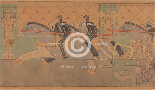 Folklore Drawing, 1895-1898. Creator: Munthe, Gerhard (1849-1929).