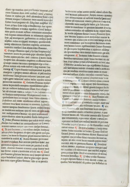 Folio Eleven from Burchard of Sion's De locis ac mirabilibus mundi, or an Illuminated G..., c. 1460. Creator: Burchard of Mount Sion.