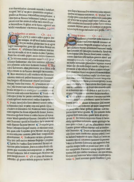 Folio Fourteen from Burchard of Sion's De locis ac mirabilibus mundi, or an Illuminated..., c. 1460. Creator: Burchard of Mount Sion.