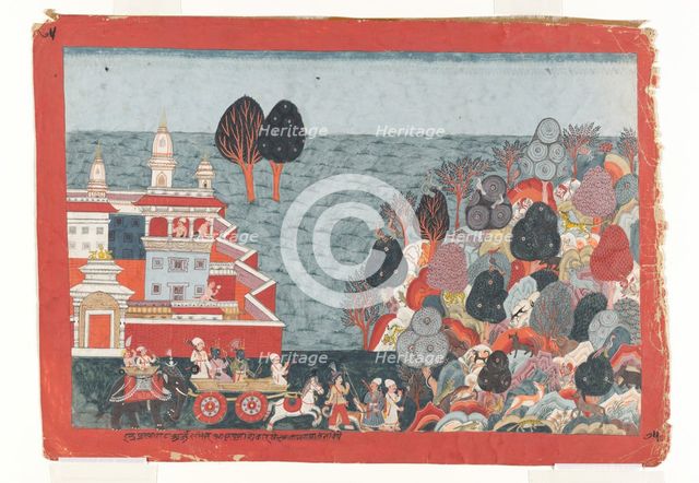 Folio from a Bhagavata Purana series, ca. 1775-1800. Creator: Unknown.