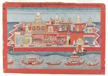 Folio from a Bhagavata Purana series, ca. 1775-1800. Creator: Unknown