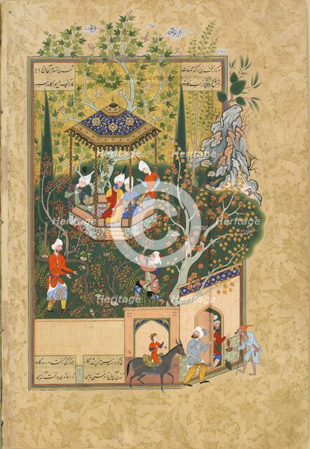 Folio from Haft Awrang (Seven Thrones), by Jami, 1550s. Artist: Unknown