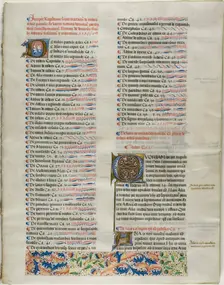 Folio One from Burchard of Sion's De locis ac mirabilibus mundi, or an Illuminated Geog..., c. 1460. Creator: Burchard of Mount Sion
