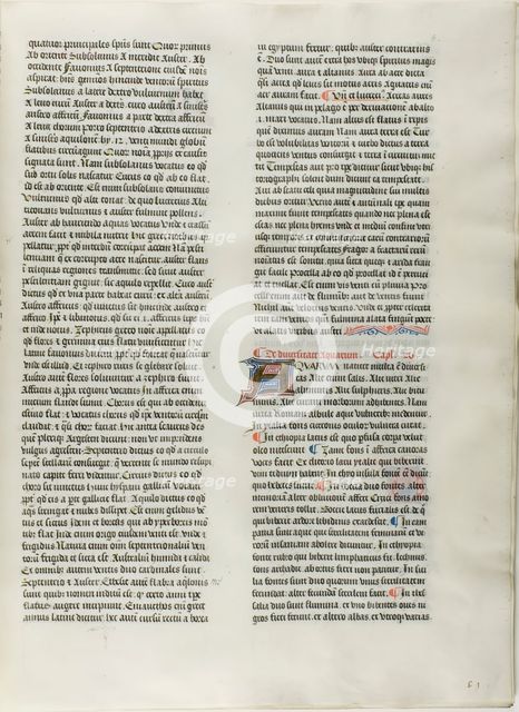 Folio Nine from Burchard of Sion's De locis ac mirabilibus mundi, or an Illuminated Geo..., c. 1460. Creator: Burchard of Mount Sion.