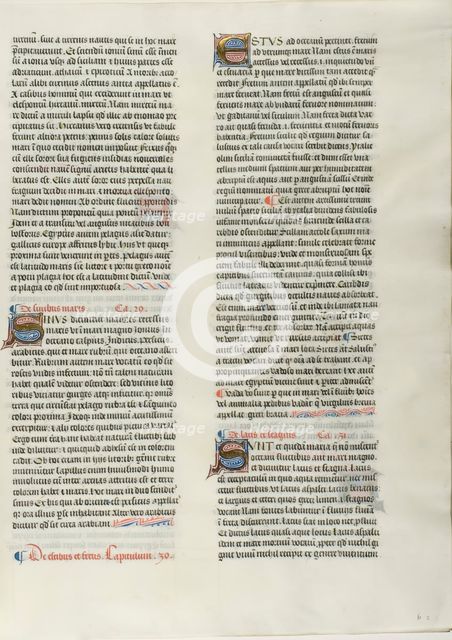 Folio Ten from Burchard of Sion's De locis ac mirabilibus mundi, or an Illuminated Geog..., c. 1460. Creator: Burchard of Mount Sion.