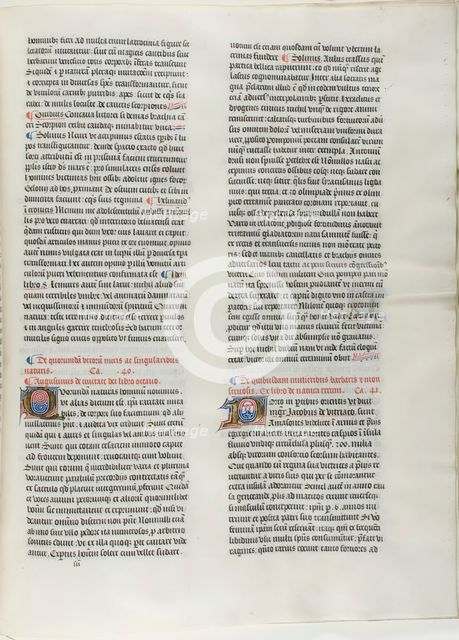 Folio Thirteen from Burchard of Sion's De locis ac mirabilibus mundi, or an Illuminated..., c. 1460. Creator: Burchard of Mount Sion.