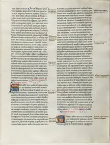 Folio Two from Burchard of Sion's De locis ac mirabilibus mundi, or an Illuminated Geog..., c. 1460. Creator: Burchard of Mount Sion