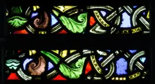 Foliate Border Section, French, ca. 1140-44. Creator: Unknown