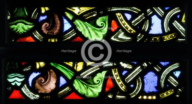 Foliate Border Section, French, ca. 1140-44. Creator: Unknown.