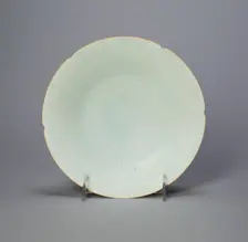 Foliate Bowl with Fish and Waves, Northern Song dynasty (960-1127), 12th century. Creator: Unknown
