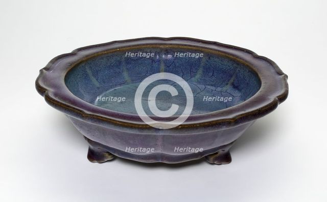 Foliate Dish with Three Feet, Song dynasty (960-1279). Creator: Unknown.
