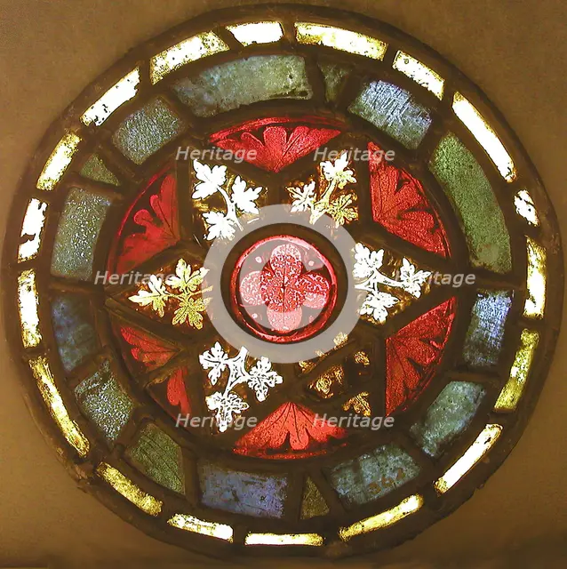 Foliate Medallion, French, ca. 1320. Creator: Unknown.