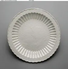 Foliated Dish with Mandarin Ducks, Jin dynasty (1115-1234). Creator: Unknown