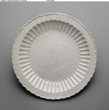 Foliated Dish with Mandarin Ducks, Jin dynasty (1115-1234). Creator: Unknown