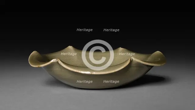 Foliated Saucer: Yaozhou Ware, late 11th-early 12th Century. Creator: Unknown.