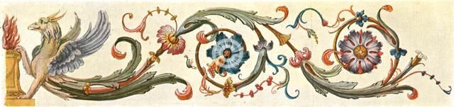 Foliage border design, Germany, (1928). Creator: Unknown.