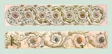 Foliage border designs, France, (1928). Creator: Unknown