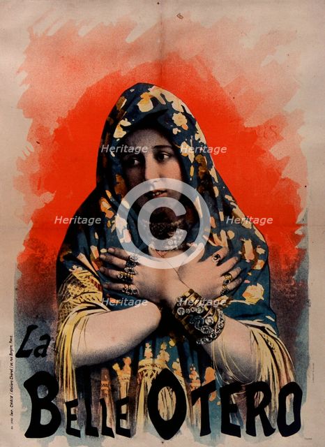 Folies-Bergère. La Belle Otéro, 1894. Creator: Anonymous.
