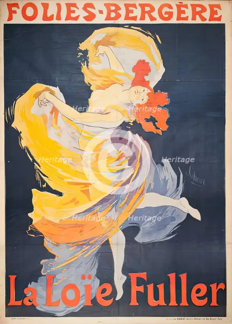Folies-Bergere La Loïe Fuller, c1893. Creator: Jules Cheret.