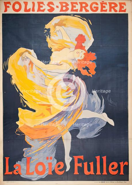 Folies-Bergere La Loïe Fuller, c1893. Creator: Jules Cheret.