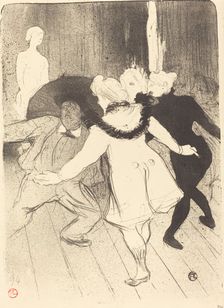 Folies-Bergere: The Censors of M. Prudhomme (Folies-Bergère: Les pudeurs de...), 1893. Creator: Henri de Toulouse-Lautrec