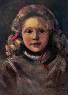 Folk costume, children: "Liss Kersti", Gagnef parish, Dalarna. (c1900s). Creator: Hildegard Katerina Thorell