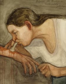 Folk-Healer; The Blood-Letter, 1899. Creator: Juho Rissanen